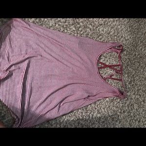 Super fun tank top, with cross back!